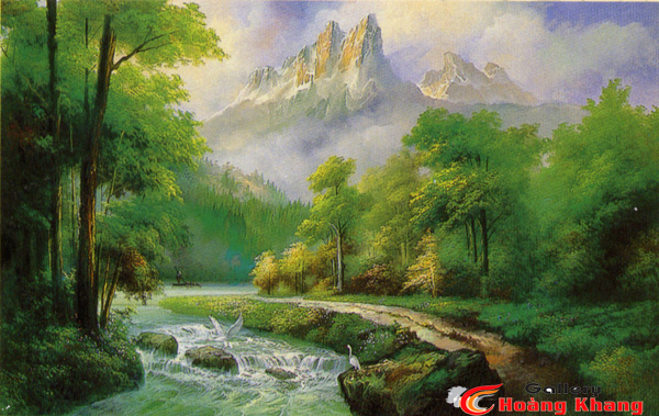 Tranh Núi - Nước - Phong Thuỷ